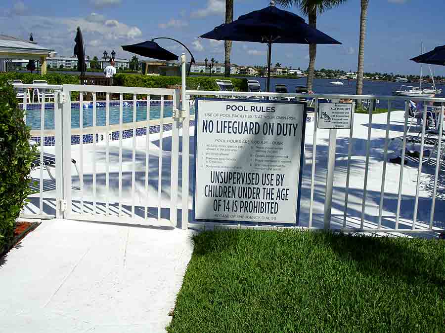 Charter Club Pool Gate